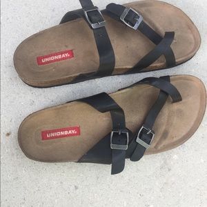 Black Union bay Melody Slide Sandal